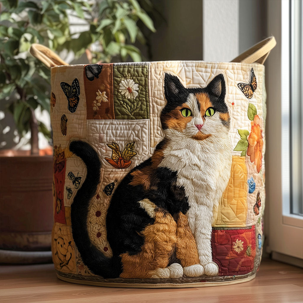 Cottage Cat Dreams Laundry Basket