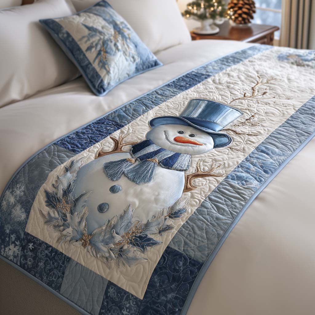 Quilted Bed Cover Frosty Charm