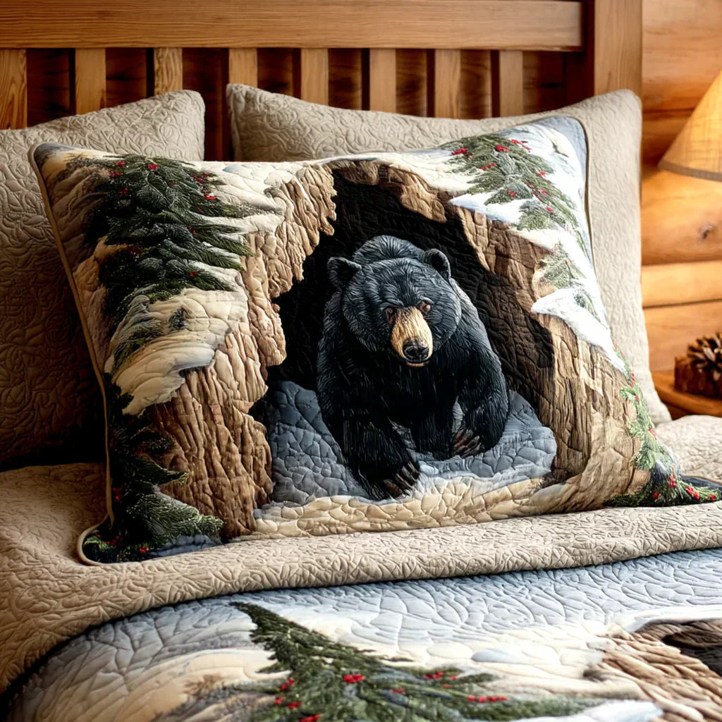 Quilted Pillowcase - Christmas Nest