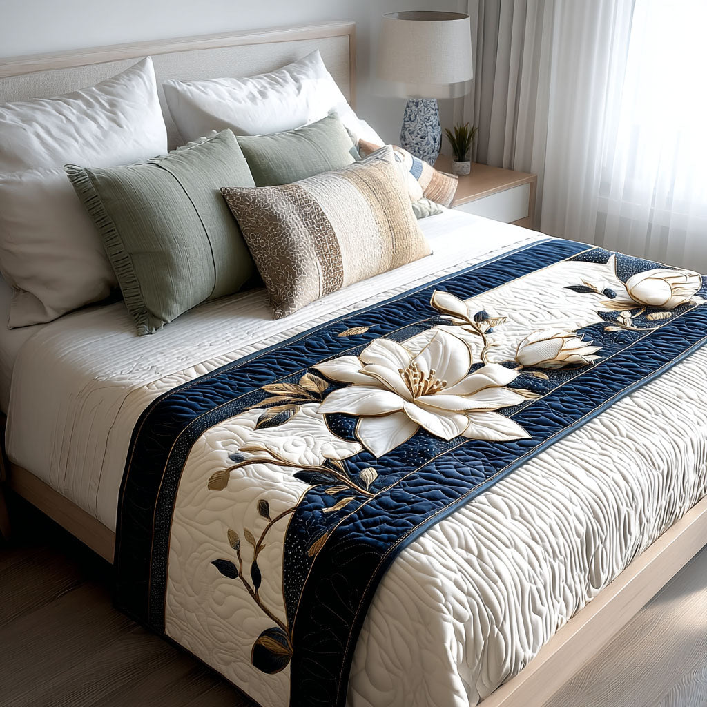 Quilted Bed Cover Magnolia Aura