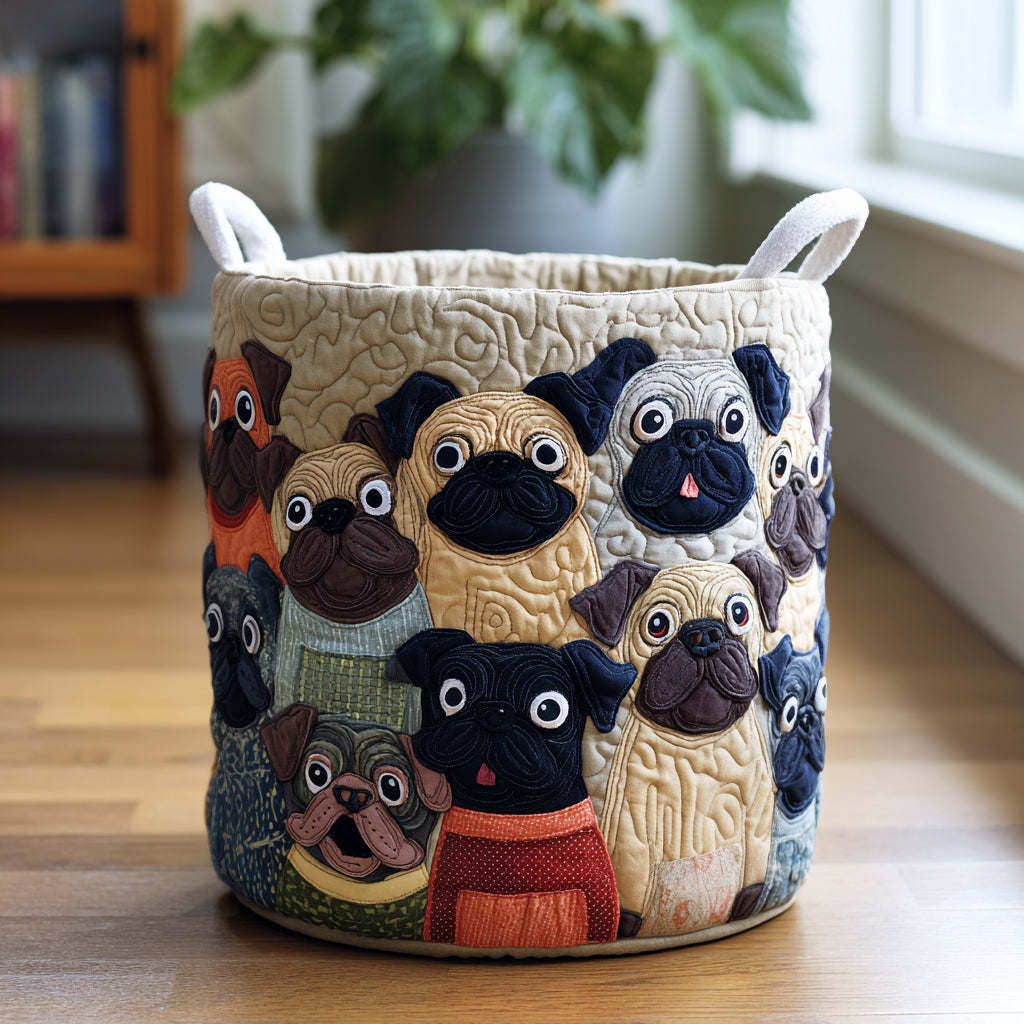 Pug Spirit Laundry Basket