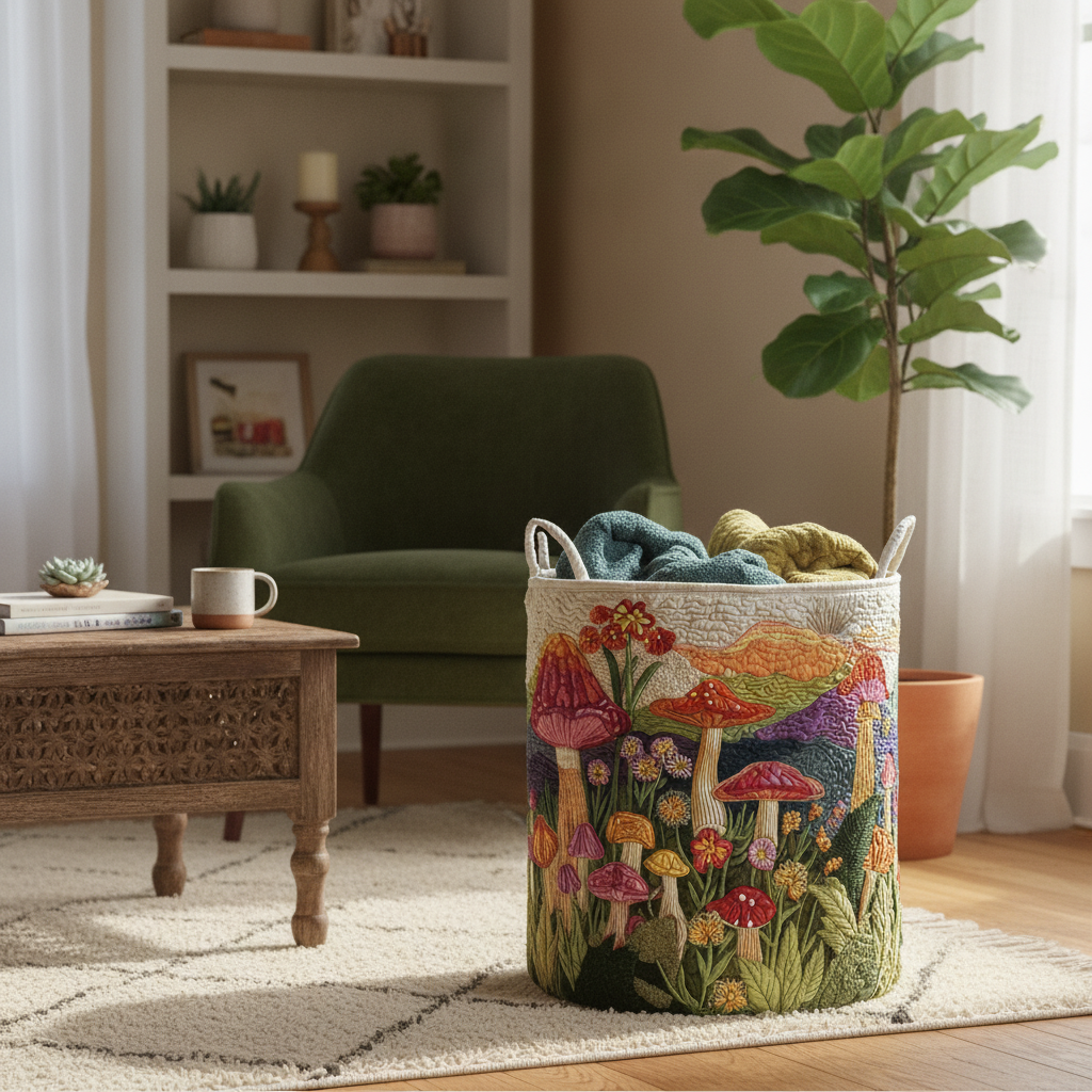 Sunrise Garden Laundry Basket