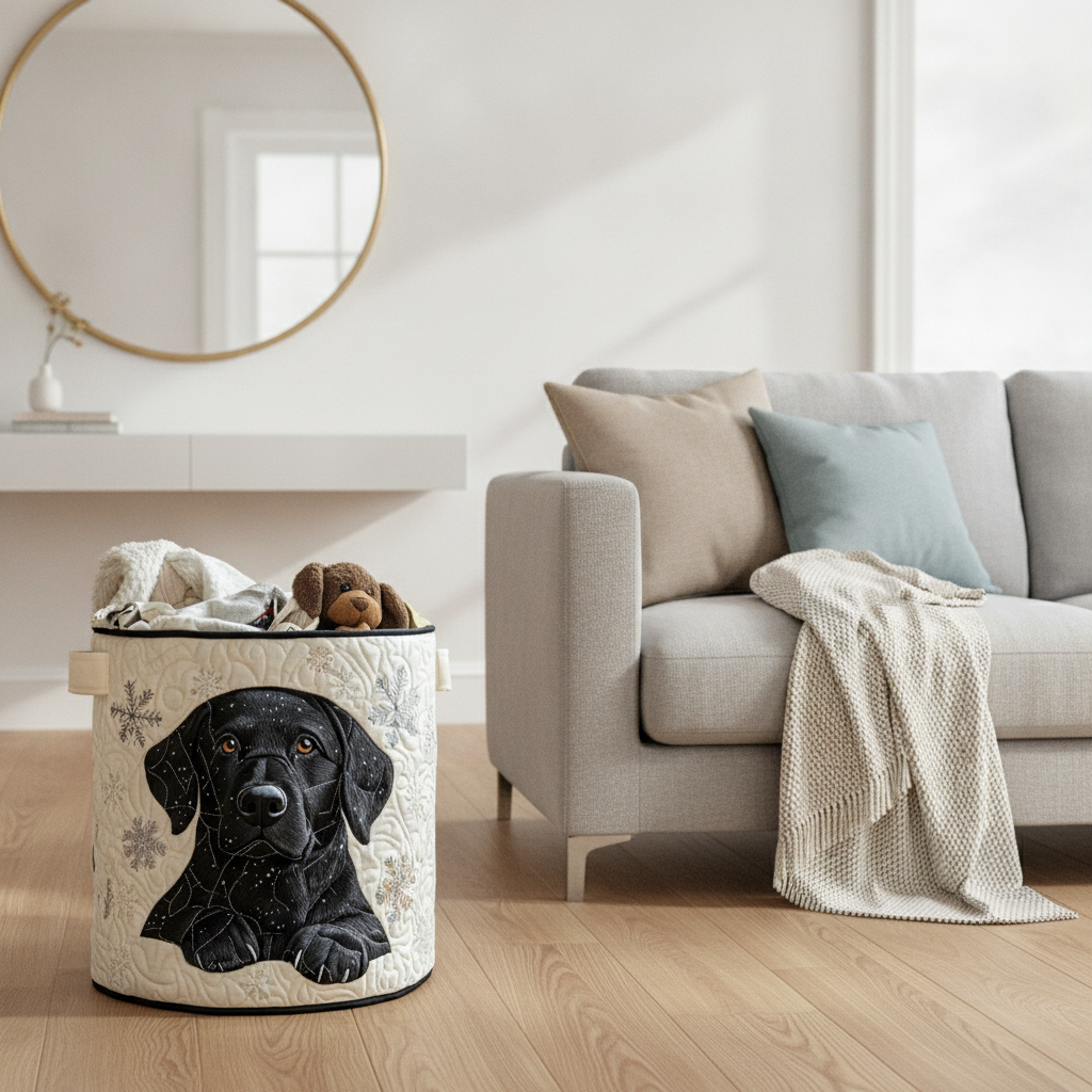 Snowy Friend Laundry Basket