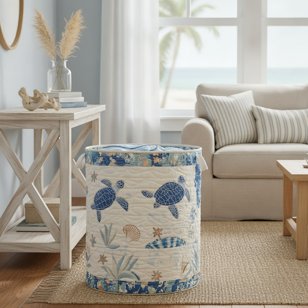 Sea Turtle Laundry Basket NCU0QN030