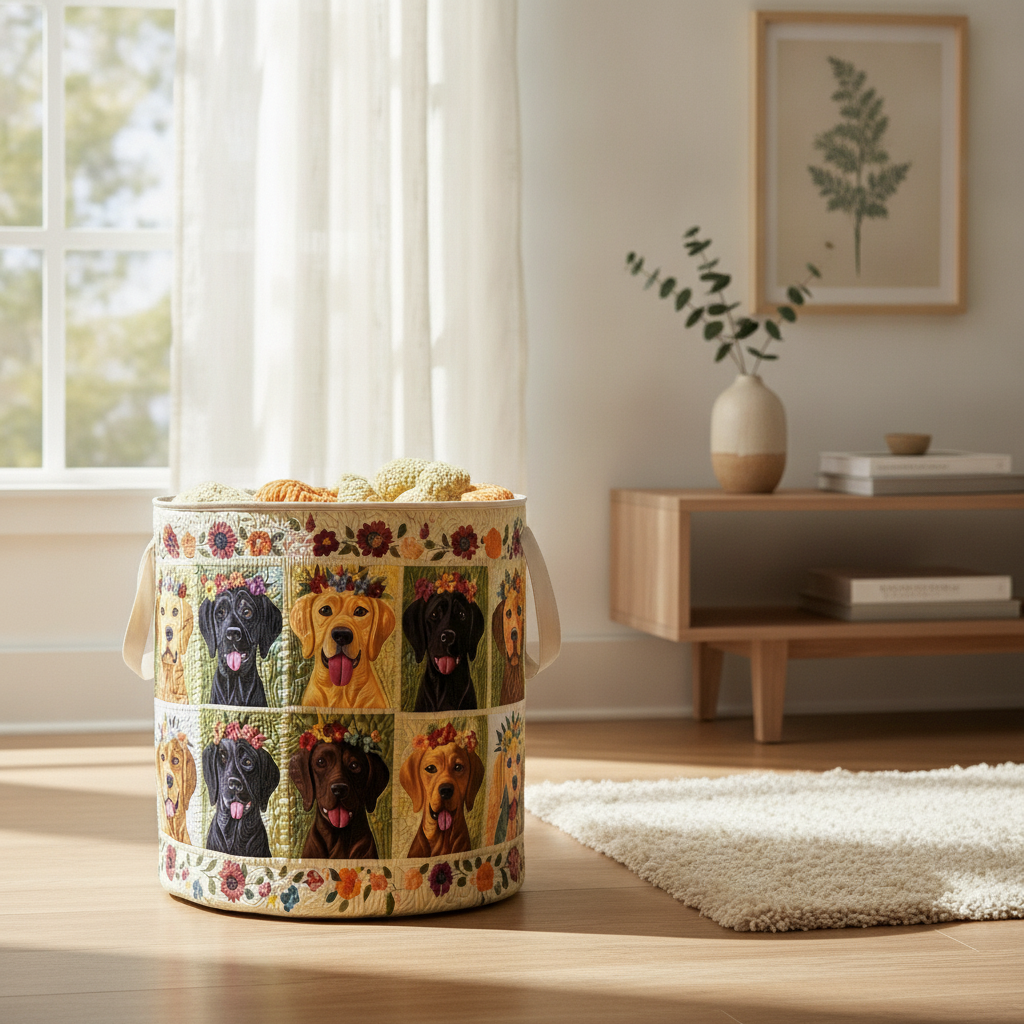 Labrador Gather Laundry Basket