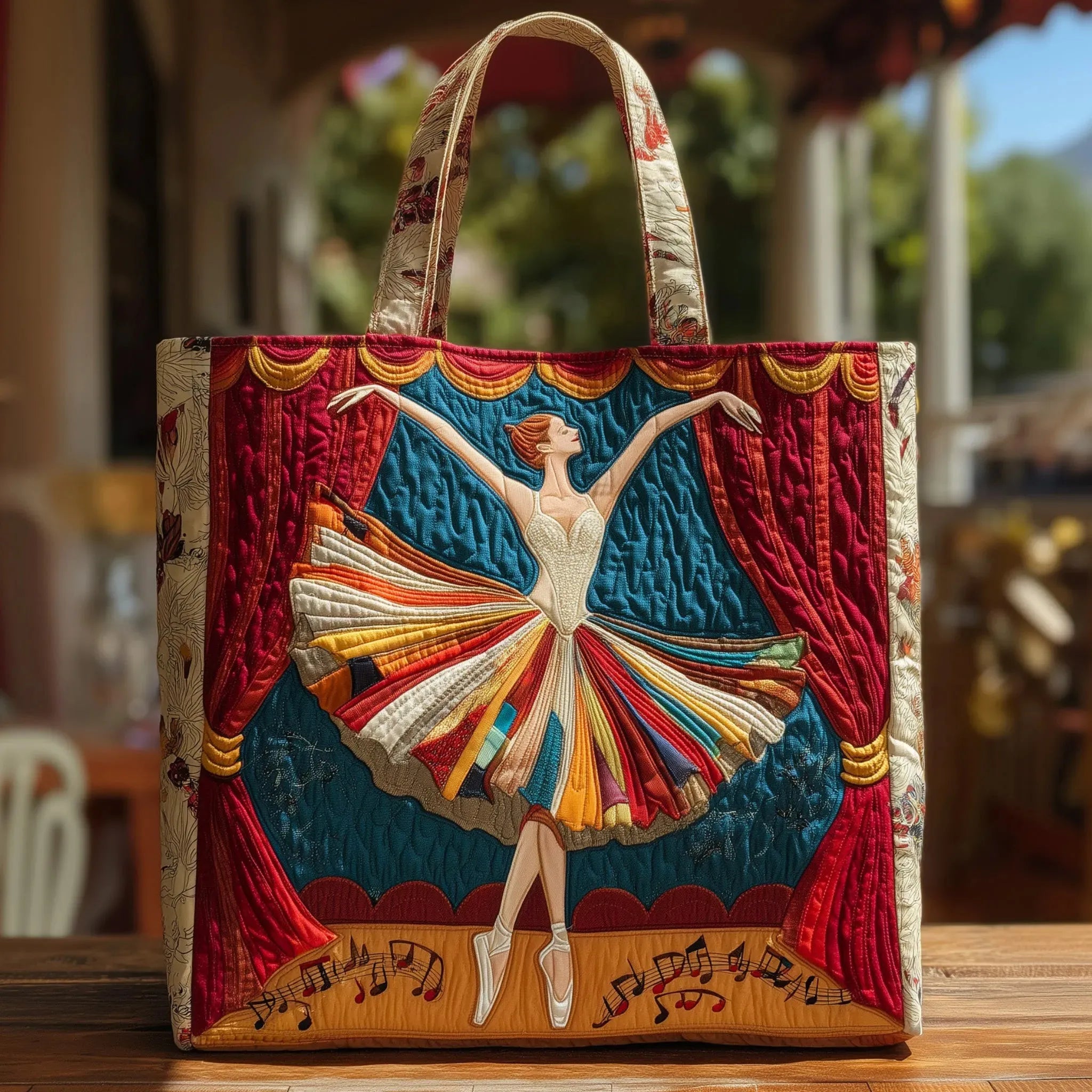 Embroidered Vintage Bag "Ballerina on Stage" — Theatrical