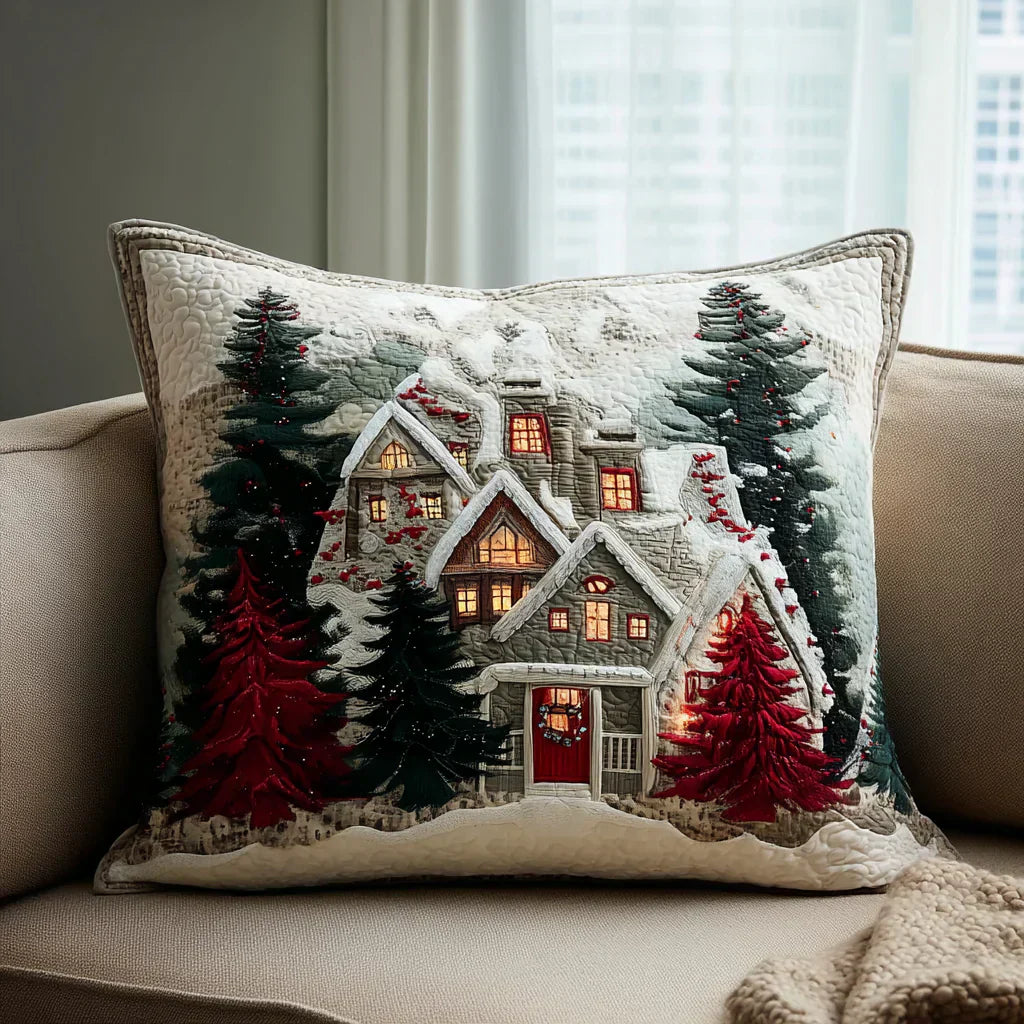 Quilted Pillowcase - Cold Night