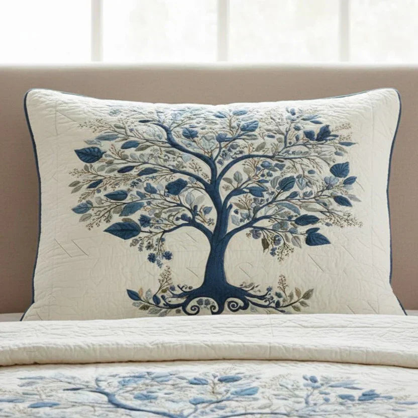 Quilt with Quilting - Blue Serenade