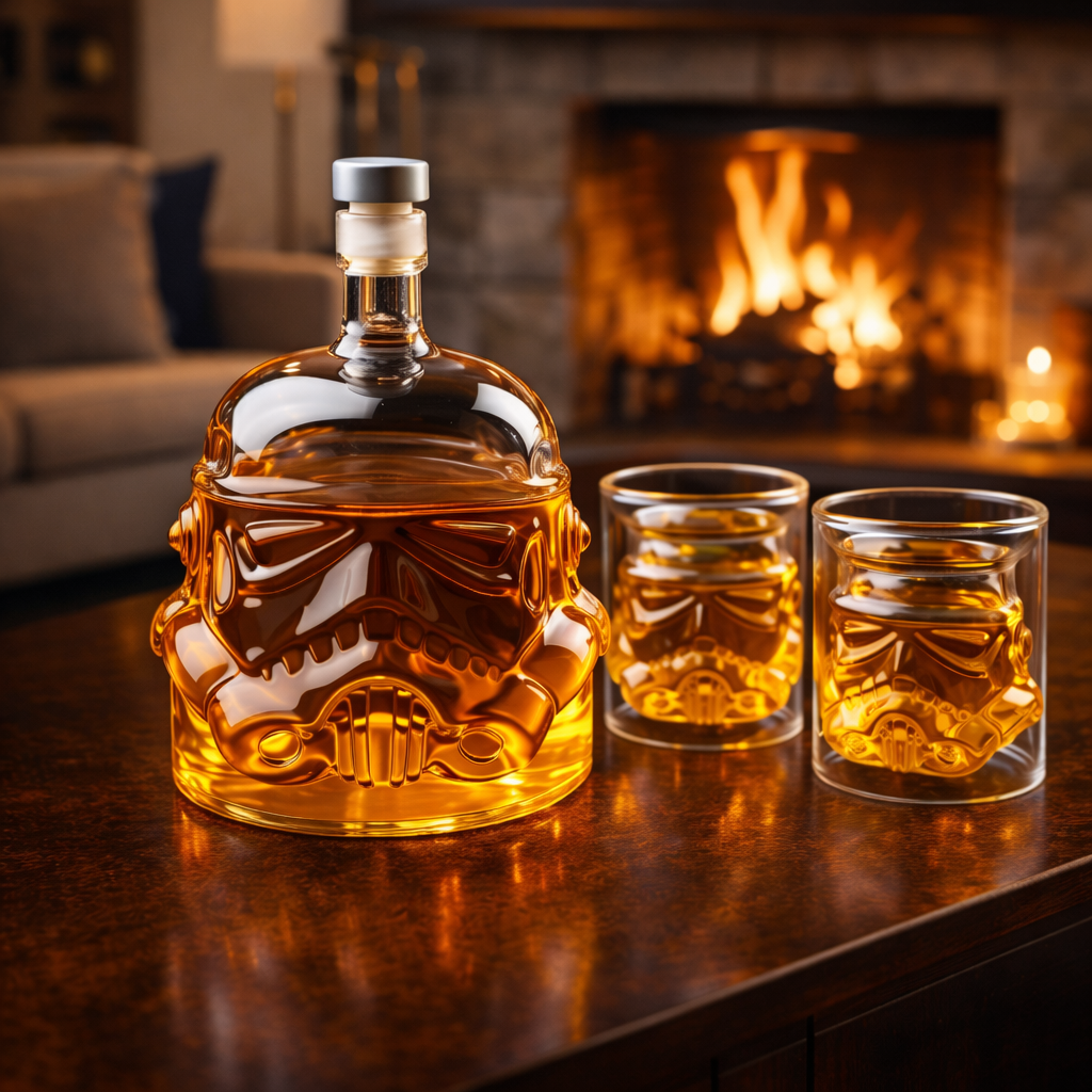 Whiskey Decanter - Edition: Set with Bottles and Glasses