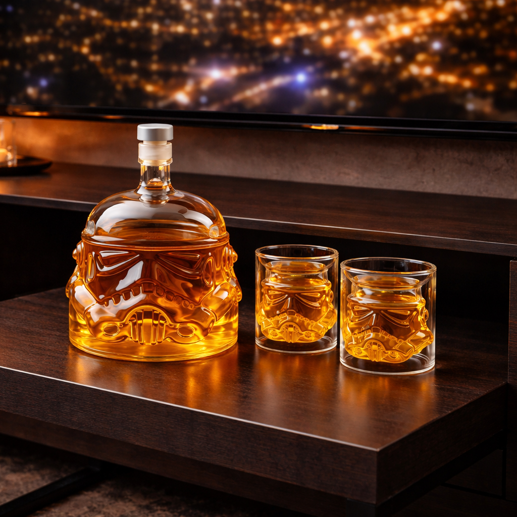 Whiskey Decanter - Edition: Set with Bottles and Glasses
