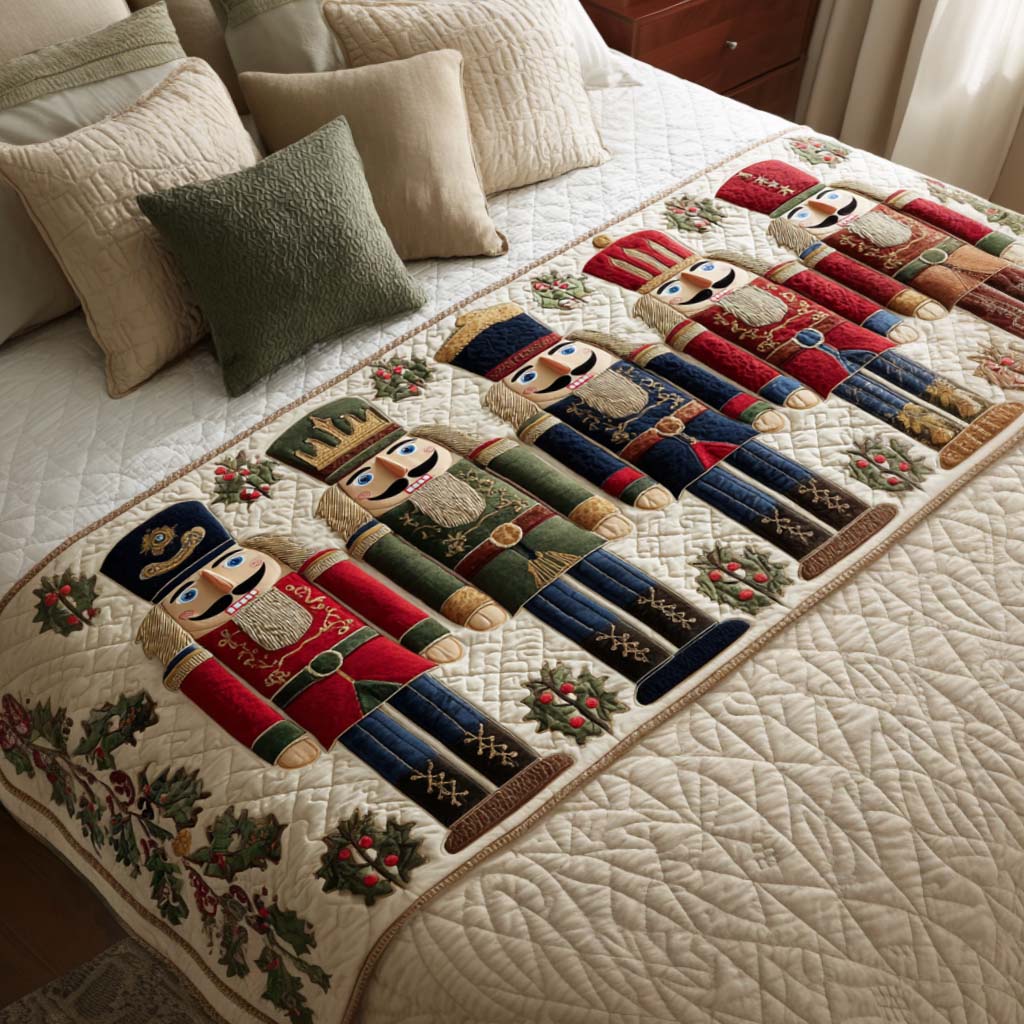 Quilted Duvet Nutcracker Parade