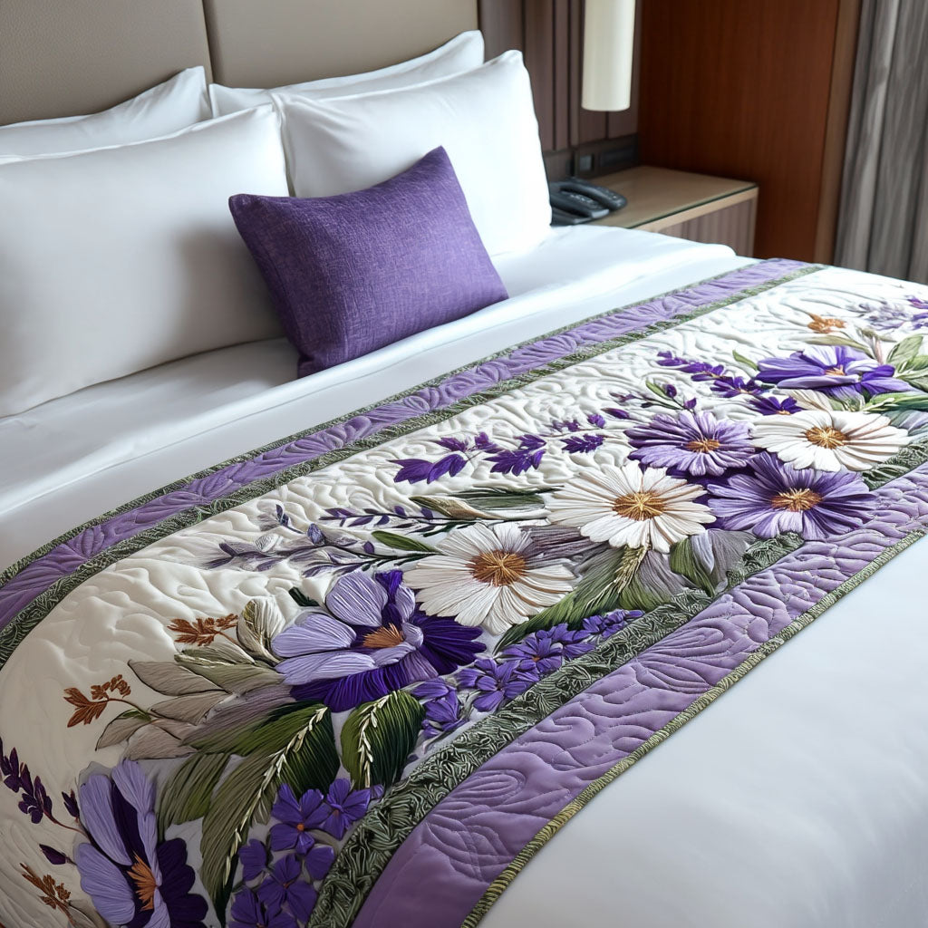 Soft Spring Embrace Quilted Bed Cover