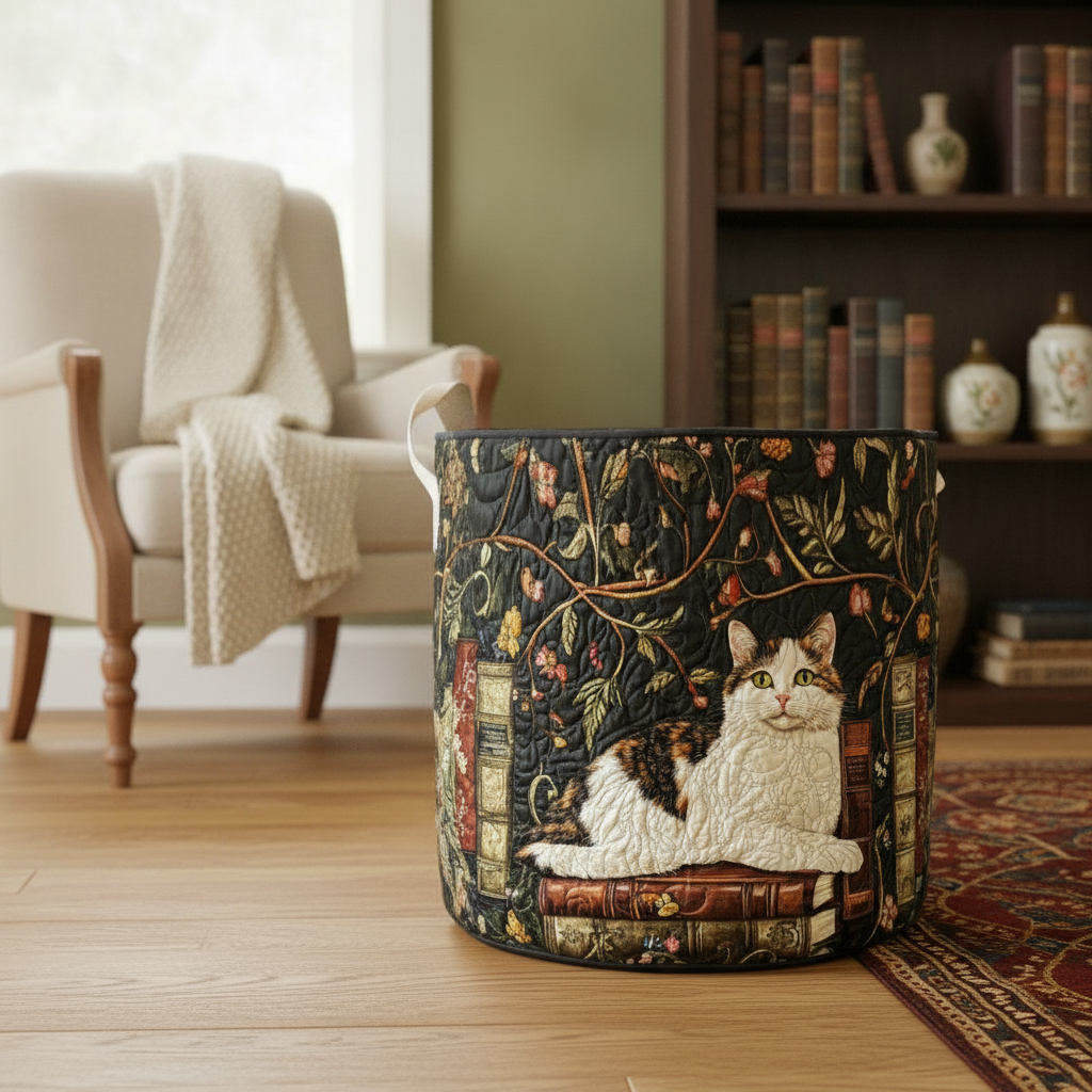 Mystic Cat Laundry Basket