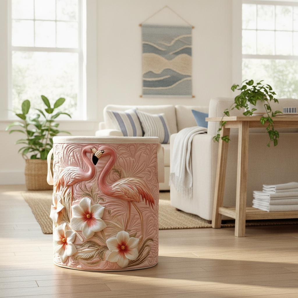 Bloom Flamingo Laundry Basket