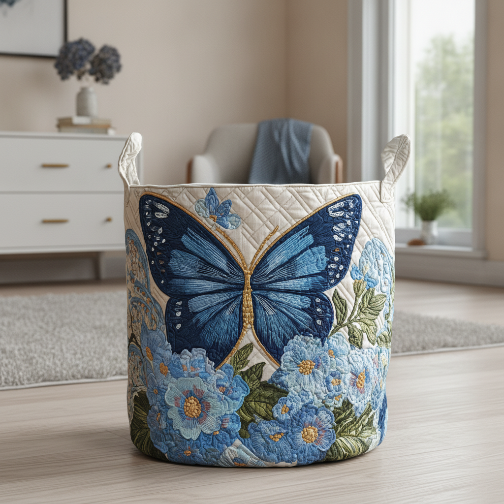 Serene Flutter Laundry Basket