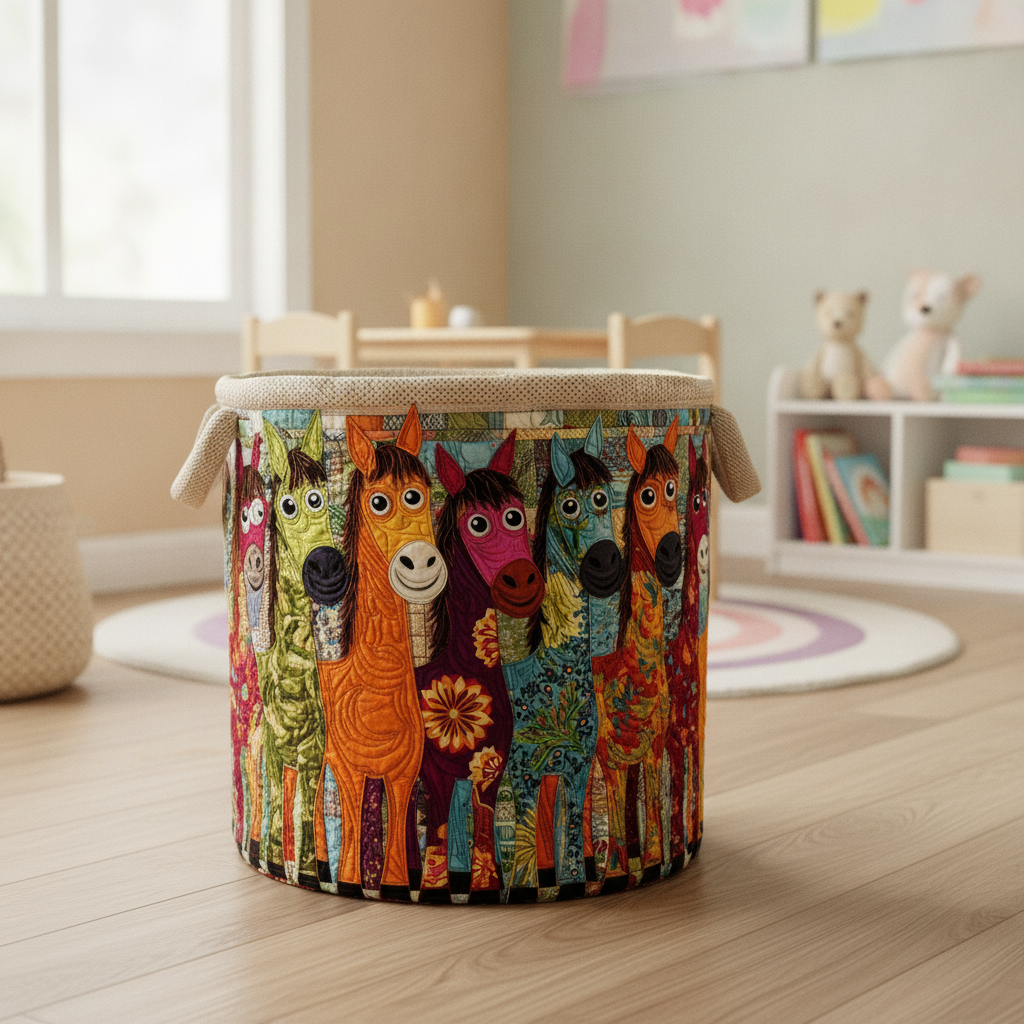 Bright Herd Laundry Basket